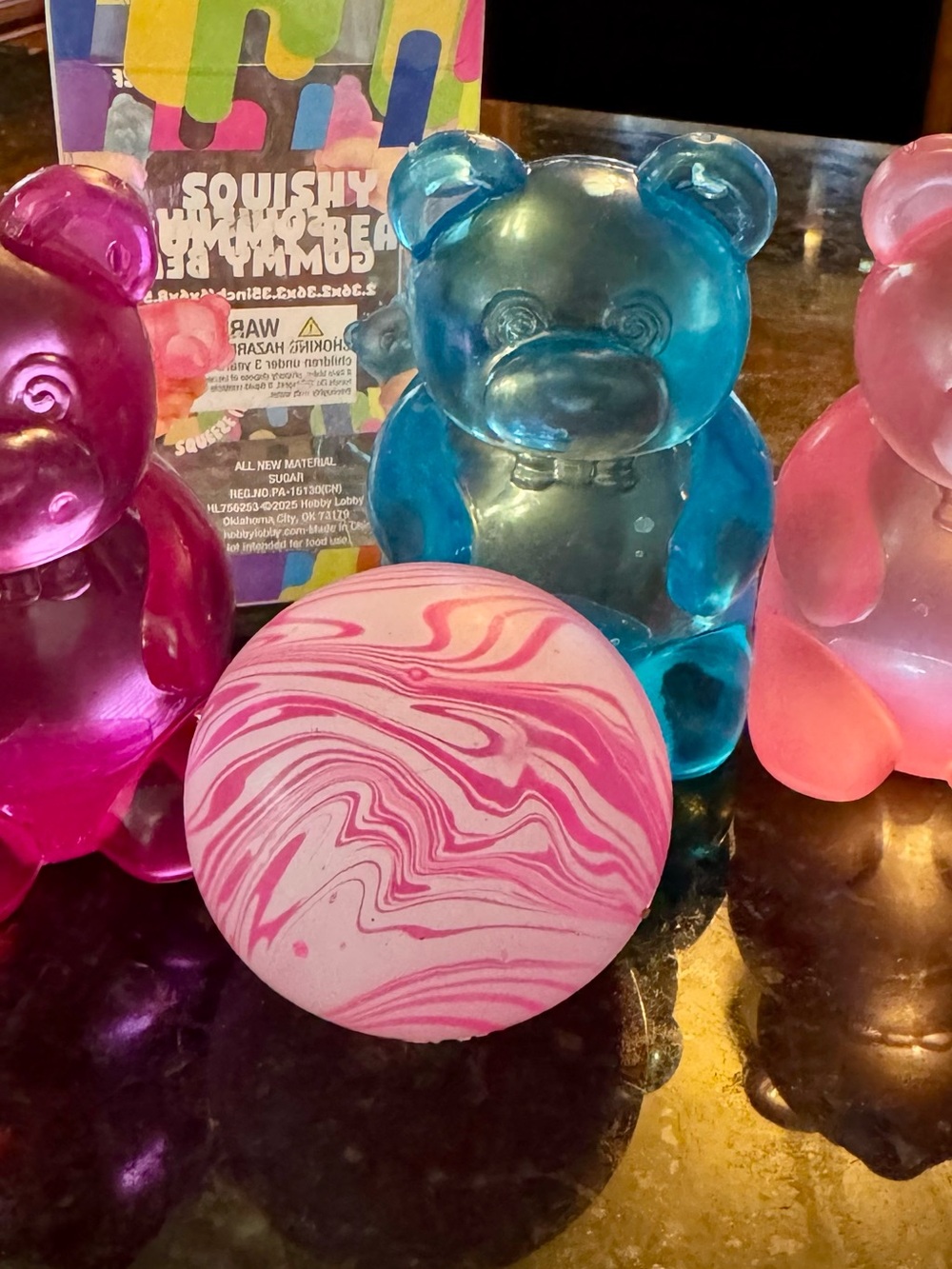 Gummy Bear Or Marbled Bear Squishy
These are GREAT!